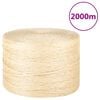 vidaXL Uže od 100 % sisala 3 mm 2000 m
