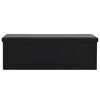 vidaXL Sklopiva klupa za pohranu od umjetne kože 110 x 38 x 38 cm crna