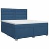 vidaXL Boxspring krevet s madracem Plava 140 x 200 cm Tkanina