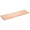vidaXL Stolna ploča svjetlosmeđa 160x50x(2-4) cm tretirana hrastovina