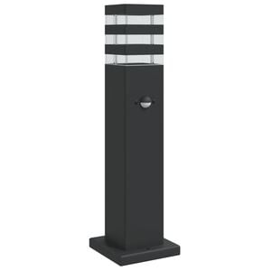 vidaXL Vanjska podne svjetiljke sa senzorom crne 50 cm aluminijske