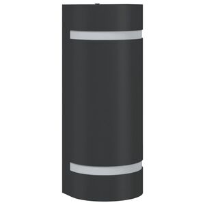 vidaXL Vanjska zidna svjetiljka crna od lijevanog aluminija