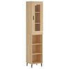 vidaXL Visoka komoda hrasta sonome 34,5x34x180cm od konstruiranog drva
