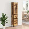 vidaXL Highboard Staro drvo 34,5 x 34 x 180 cm Konstruirano drvo
