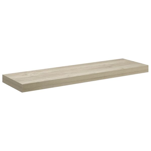vidaXL Plutajuća zidna polica boja hrasta 80 x 23,5 x 3,8 cm MDF