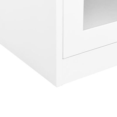 vidaXL Uredski ormarić bijeli 90 x 40 x 90 cm čelični