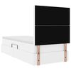 vidaXL Krevet s od storage Čista bijela 90 x 200 cm Lažna koža