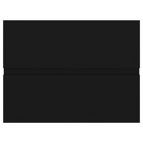 vidaXL Ormarić za umivaonik crni 60 x 38,5 x 45 cm konstruirano drvo