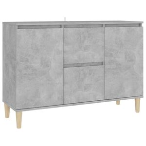 vidaXL Komoda siva boja betona 101x35x70 cm od konstruiranog drva