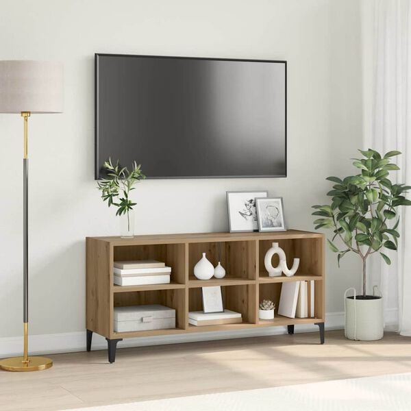 vidaXL Set TV komoda Zidne Smeđa 69,5 x 30 x 50 cm Konstruirano drvo