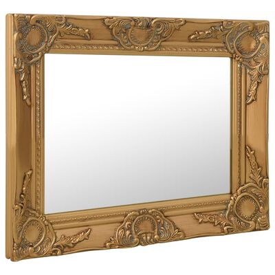 vidaXL Zidno ogledalo u baroknom stilu 50 x 40 cm zlatno