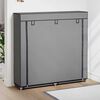 282434 vidaXL Shoe Cabinet with Cover Grey 115x28x110 cm Fabric
