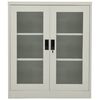 vidaXL Uredski ormarić svjetlosivi 90 x 40 x 105 cm čelični