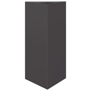 vidaXL Vrtna sadilica crna trokutasta 40x34,5x75 cm čelična