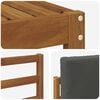 vidaXL Set vanjskih sofa 5 pcs Prirodna i antracit Čvrsto drvo akacije