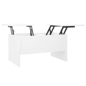vidaXL Stolić za kavu bijeli 80x50x42,5 cm od konstruiranog drva
