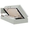 vidaXL Krevet s od storage Svijetlo siva 90 x 190 cm Bar&scaron;un