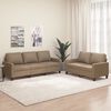 vidaXL 2-dijelni set sofa s jastucima boja cappuccina od umjetne kože