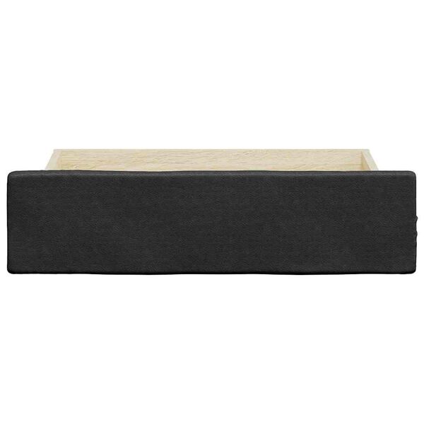 vidaXL Ladice za krevet crne 2 kom konstruirano drvo i umjetna koža