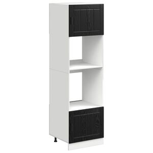 vidaXL Kuhinjski ormarić Crni hrast 60 x 57 x 207 cm Konstruirano drvo