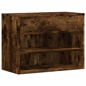 vidaXL Klupa za cipele dimljeni hrast 60x30x45 cm konstruirano drvo