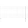 vidaXL Ograda s postovima Srebrno 1 x 25 m Čelik