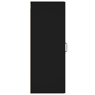 vidaXL Viseći zidni ormarić crni 34,5 x 34 x 90 cm konstruirano drvo