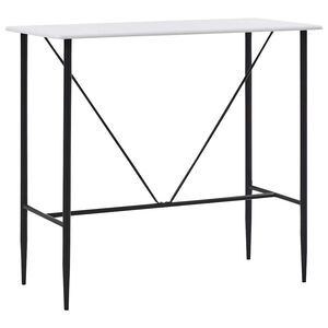 vidaXL Barski stol bijeli 120 x 60 x 110 cm MDF