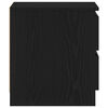 vidaXL Noćni ormar s ladicama 2 pcs Crni hrast 50 x 40 x 43,5 cm