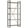 vidaXL Police za knjige s 5 razina 90 x 30 x 180 cm obnovljeno drvo