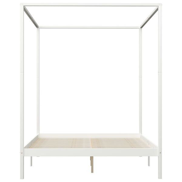 vidaXL Okvir za krevet s baldahinom i 4 ladice 160 x 200 cm borovina