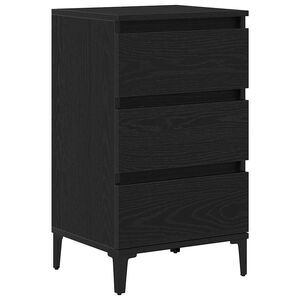 vidaXL Noćni ormar Crni hrast 45 x 35 x 44 cm Konstruirano drvo