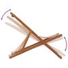 vidaXL Sklopiva stolica za plažu smeđesiva drvo eukaliptusa i tkanina