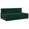vidaXL Sofa na razvlačenje Tamnozelena 152 x 86,5 x 60 cm Tkanina