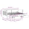 vidaXL Dnevni krevet na razvlačenje i ladice tamnosivi 90 x 200 cm