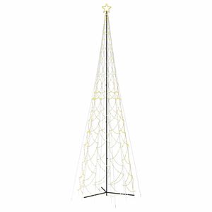 vidaXL Božićno drvce u če&scaron;eru toplo bijelo 3000 LED dioda 230x800 cm