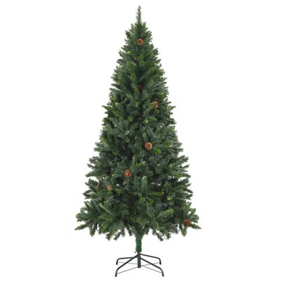 vidaXL Umjetno božićno drvce sa šiškama zeleno 180 cm