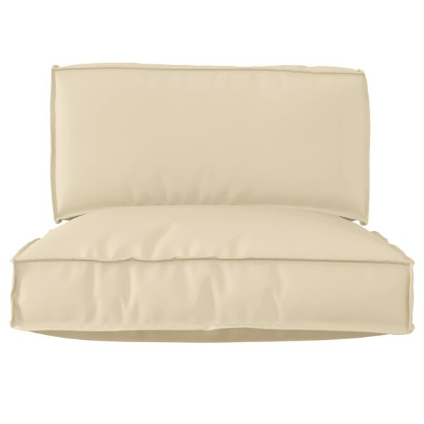 vidaXL Set jastučića za palete 2 pcs Krema Oxford tkanina