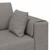 vidaXL Sofa s jastukom Sivo-smeđa 250 x 77 x 76 cm tkanina