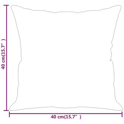 vidaXL Ukrasni jastuci 2 kom smeđesivi 40 x 40 cm od tkanine