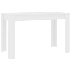 vidaXL Blagovaonski stol bijeli 120 x 60 x 76 cm konstruirano drvo