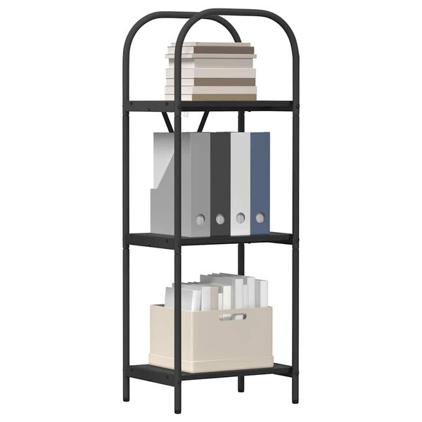 vidaXL Polica Crni hrast 40 x 30 x 109 cm Konstruirano drvo
