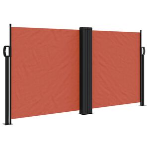 vidaXL Uvlačiva bočna tenda 120 x 600 cm terakota
