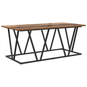 vidaXL Kava Stol Staro drvo 100 x 50 x 40 cm Projektirano drvo i metal