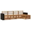 vidaXL Set vanjskih sofa 5 kom. Prirodna