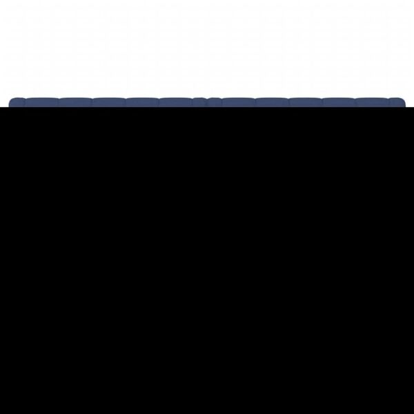 vidaXL Uzglavlja plava 160x7x78/88 cm od tkanine