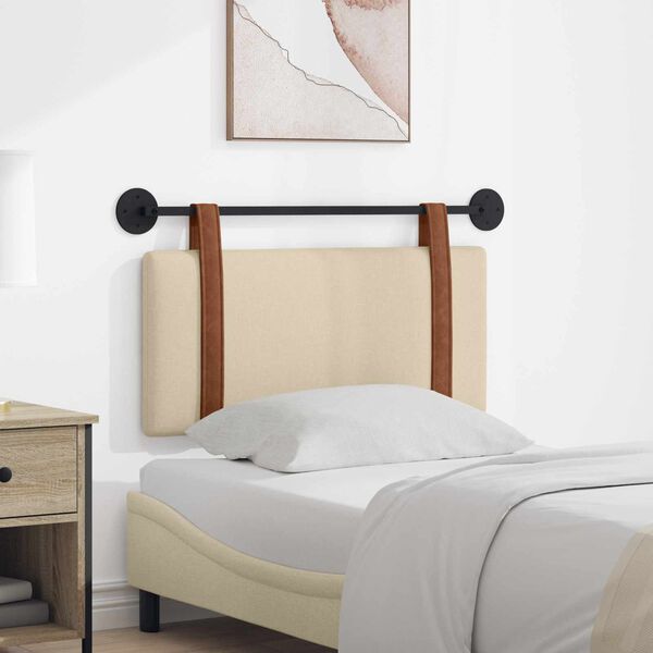 vidaXL Držeće uzglavlje Zidne Krema 100 x 55 x 5 cm Antikni PU