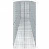 vidaXL Gabionska košara s poklopcem 1050x100x200 cm pocinčano željezo