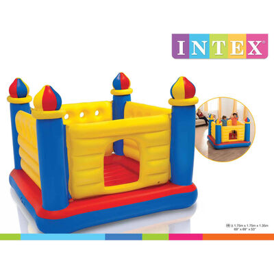 Intex dječji trampolin na napuhavanje Jump-O-Lene u obliku dvorca PVC