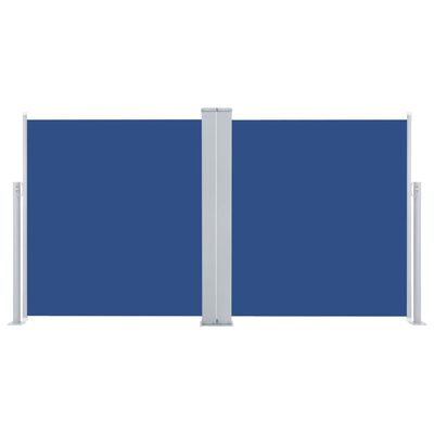 vidaXL Uvlačiva bočna tenda 120 x 600 cm plava